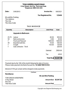 painting invoice template