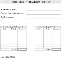blank bank reconciliation form
