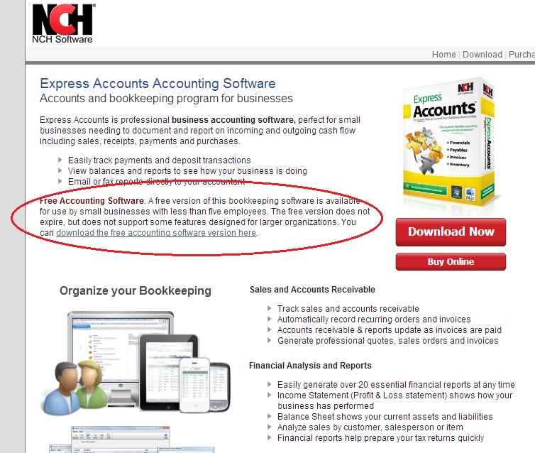 Express accounts free accounting software 3.41