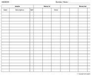 Bookkeeping Forms and Bookkeeping Templates