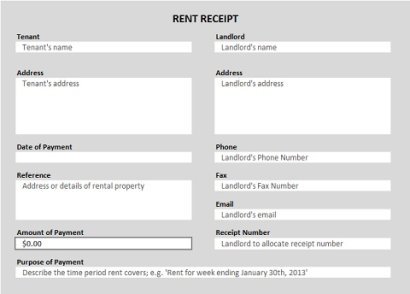 tenant rent receipt