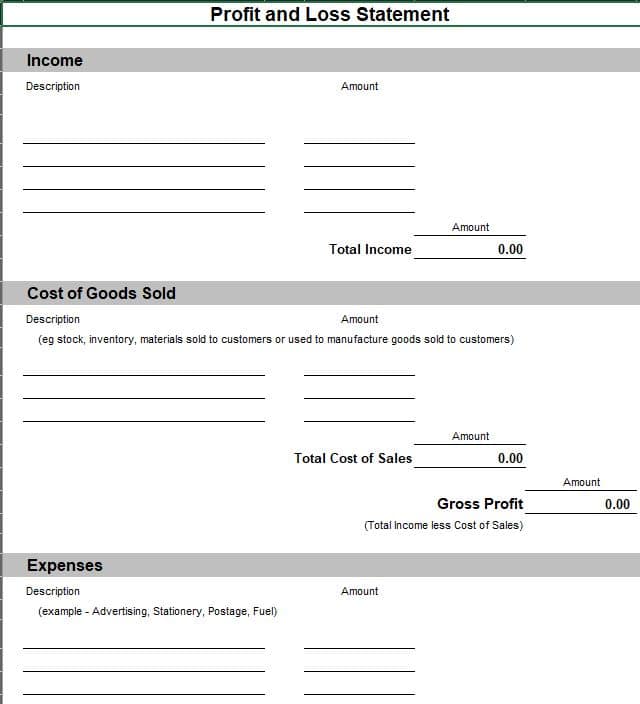 free excel bookkeeping templates