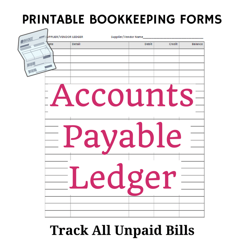 Free Bookkeeping Forms and Accounting Templates | Printable PDF