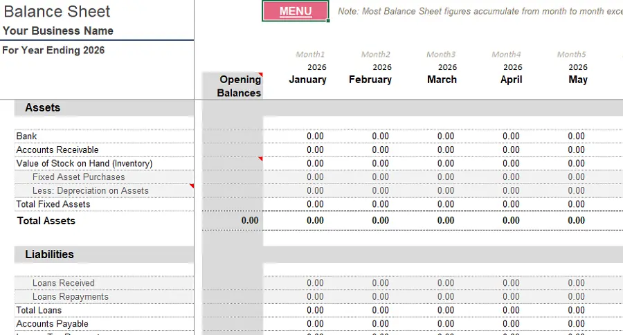 Bookkeeping Template Cashbook Excel