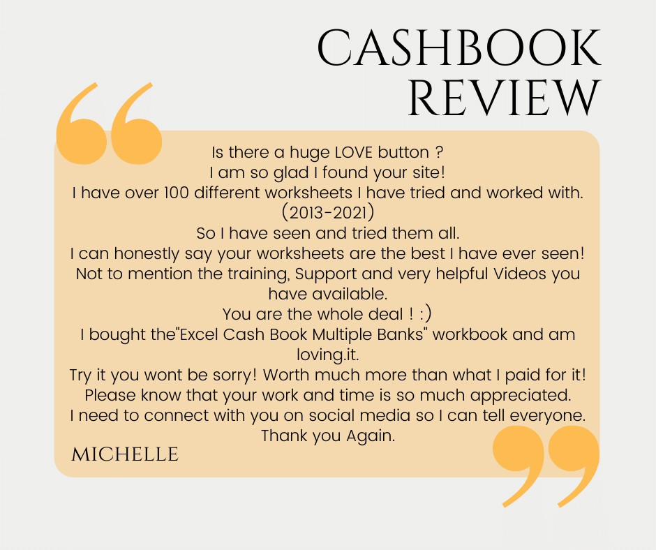 Cashbook Review Jan 2022