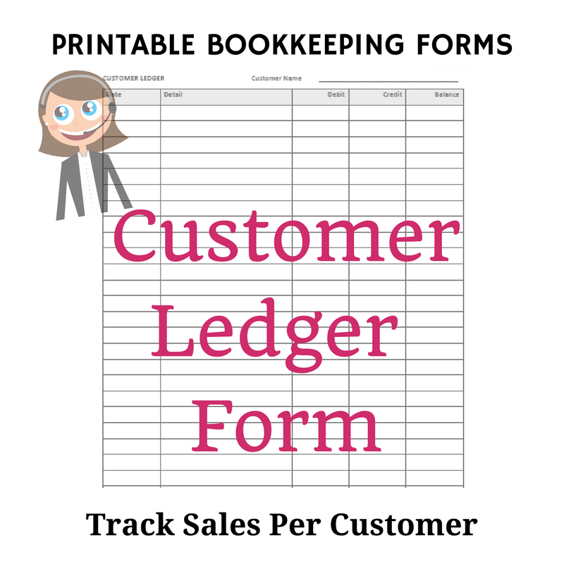 Income transaction in the sales ledger. Printable Expense And Income Ledger With Balance - Free Bookkeeping Forms And Accounting Templates Printable Pdf