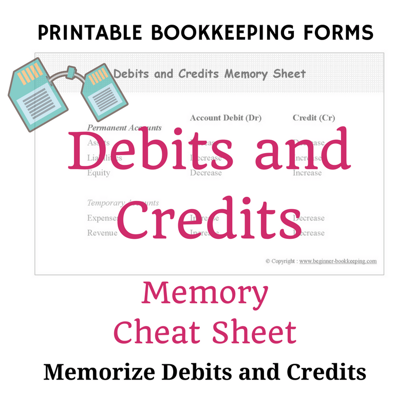Debit And Credit Chart Pdf