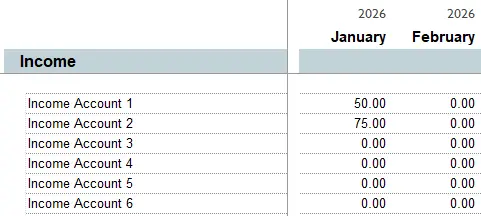 Excel Cashbook Profit and Loss Income Statement