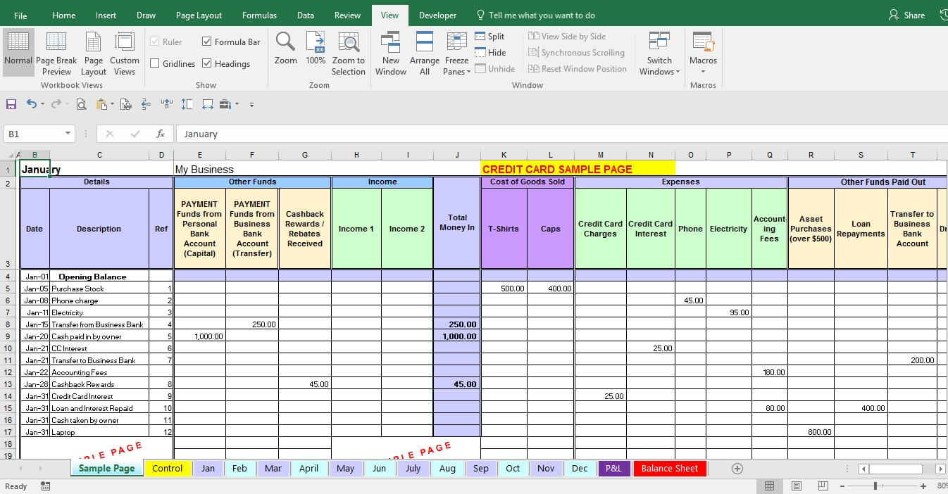 Template For Expenses from www.beginner-bookkeeping.com