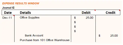 Journal Entries Example Expense M