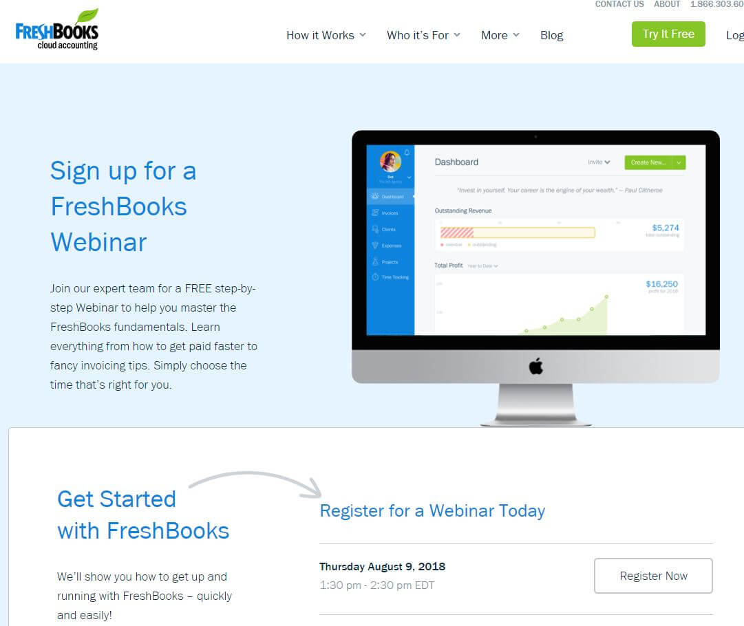 FreshBooks Video Training Webinars