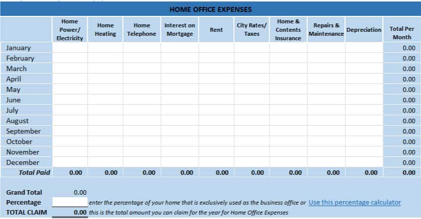 Excel Spreadsheet For Bills Template from www.beginner-bookkeeping.com