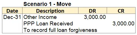 Loan Forgiveness Journal Entry Other Income