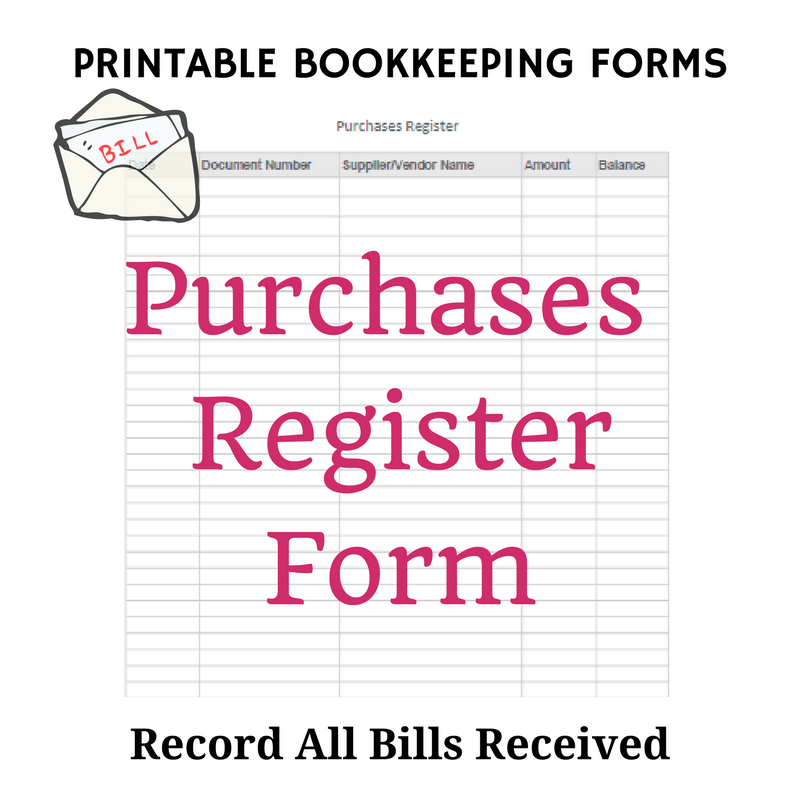 free bookkeeping forms and accounting templates printable pdf