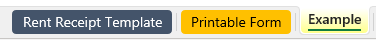 Rent Receipt Template Sheet Tabs