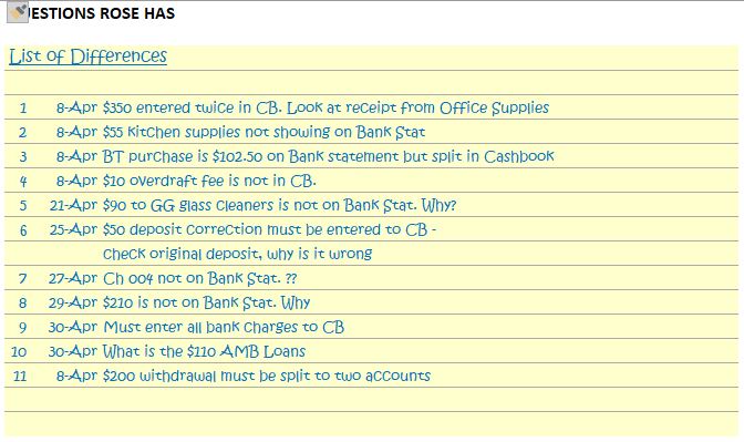 assignment matching exercise 20.01