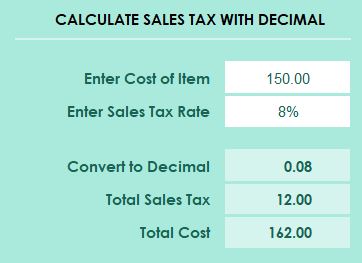 How is Sales Tax Calculated