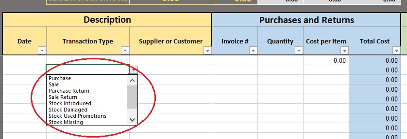 Free Excel Inventory Template