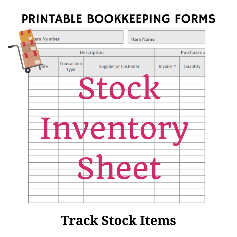 Free Bookkeeping Forms and Accounting Templates | Printable PDF