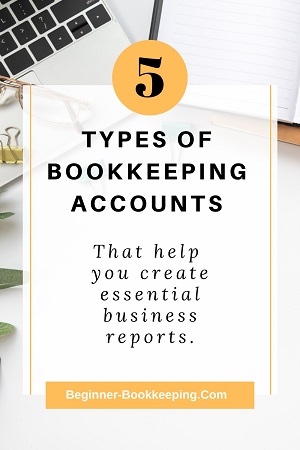 Five Main Bookkeeping Accounts Pin