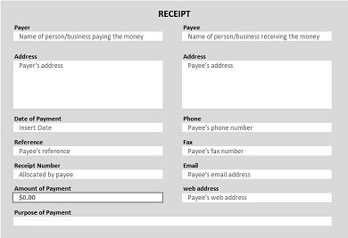 free receipt forms